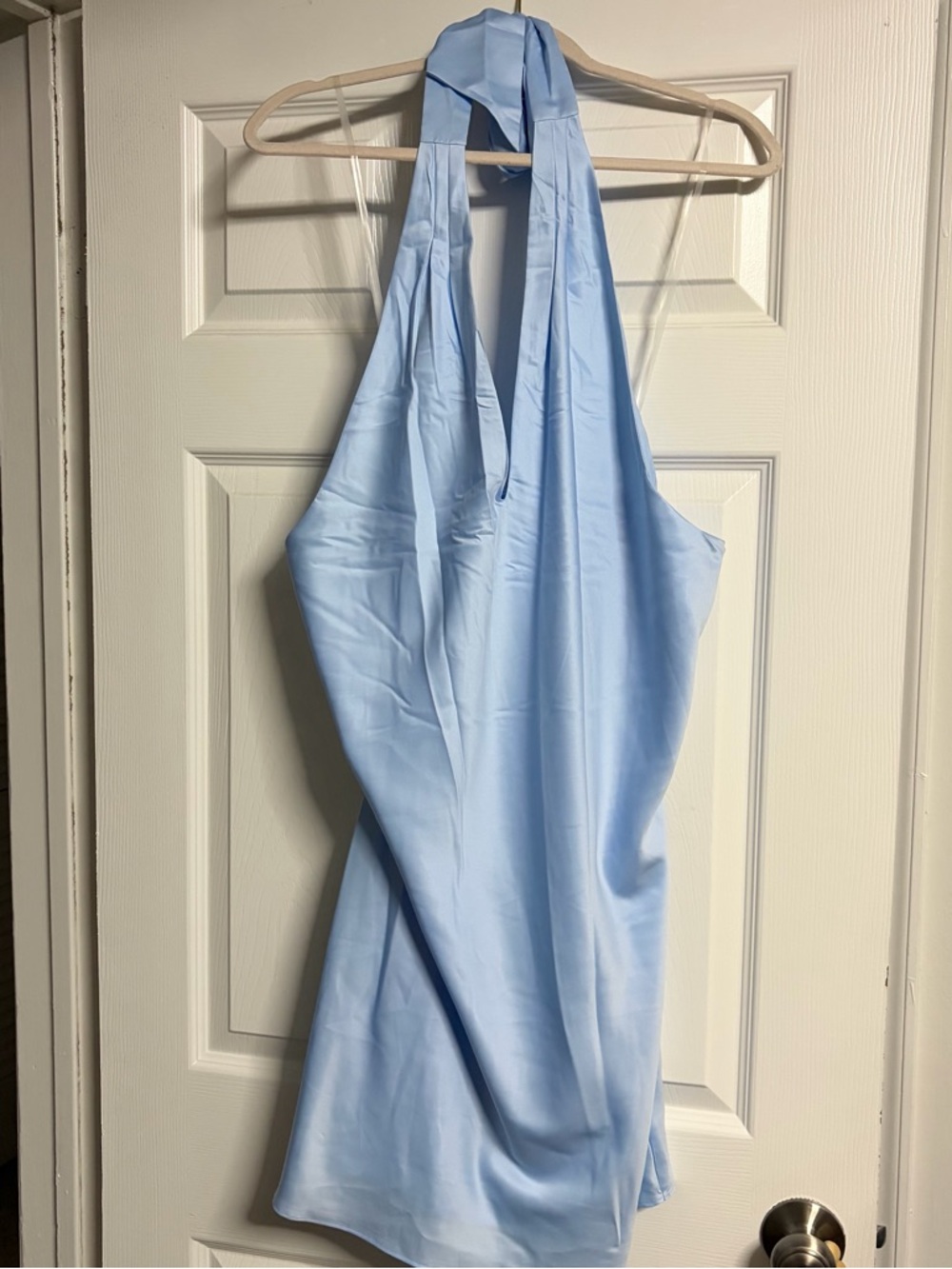 wild fable Light Blue Halter Mini Dress